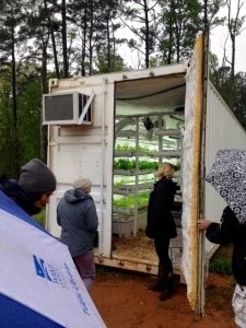 Coon Rock Farm in Hillsborough is hosting a trial of this hydroponic shipping container system. Does 600 heads of lettuce per week sound like enough to you? This could work wonders for areas of the country and of the world that have difficult growing conditions.